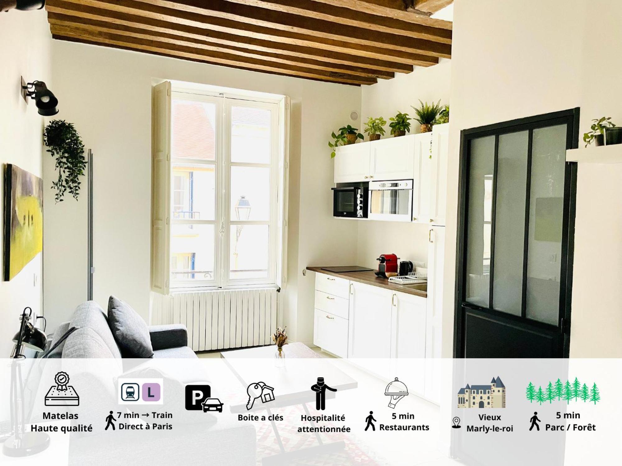 Studio Renove Et Tres Fonctionnel, Marly-Le-Roi Marly-le-Roi Exterior foto